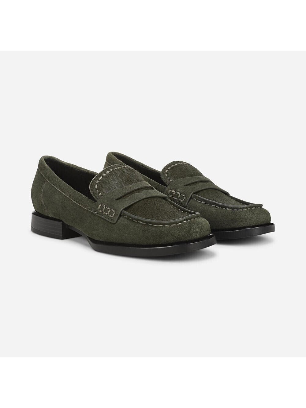 148$ 27 EDIT Naturalizer Haven Penny Loafers Women's Size 7.5 US Dark Green